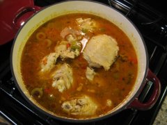 Add Rice, Capers & Olives; Bake