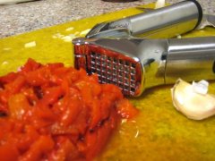 Roasted Red Peppers & A Little Garlic
