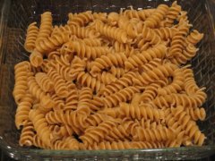 Place Cooked Pasta in Dish Place Cooked Pasta in Dish