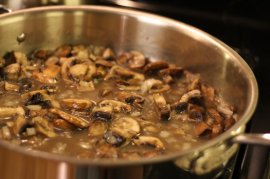 Pour in the Stock; Reduce Pour in the Stock; Reduce