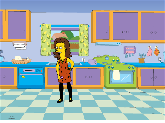 A Cartoon House Inside. Simpsons+house+cartoon