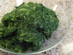 Drain the Spinach